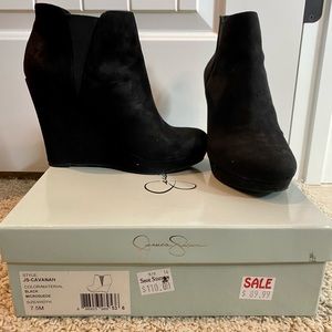 Jessica Simpson suade wedges